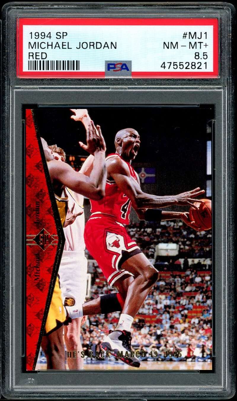 Amazon.com: Michael Jordan Card 1994-95 SP #MJ1 PSA 8.5